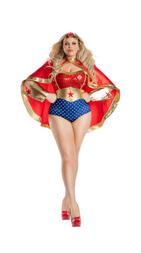Plus Size Wonderful Babe Costume